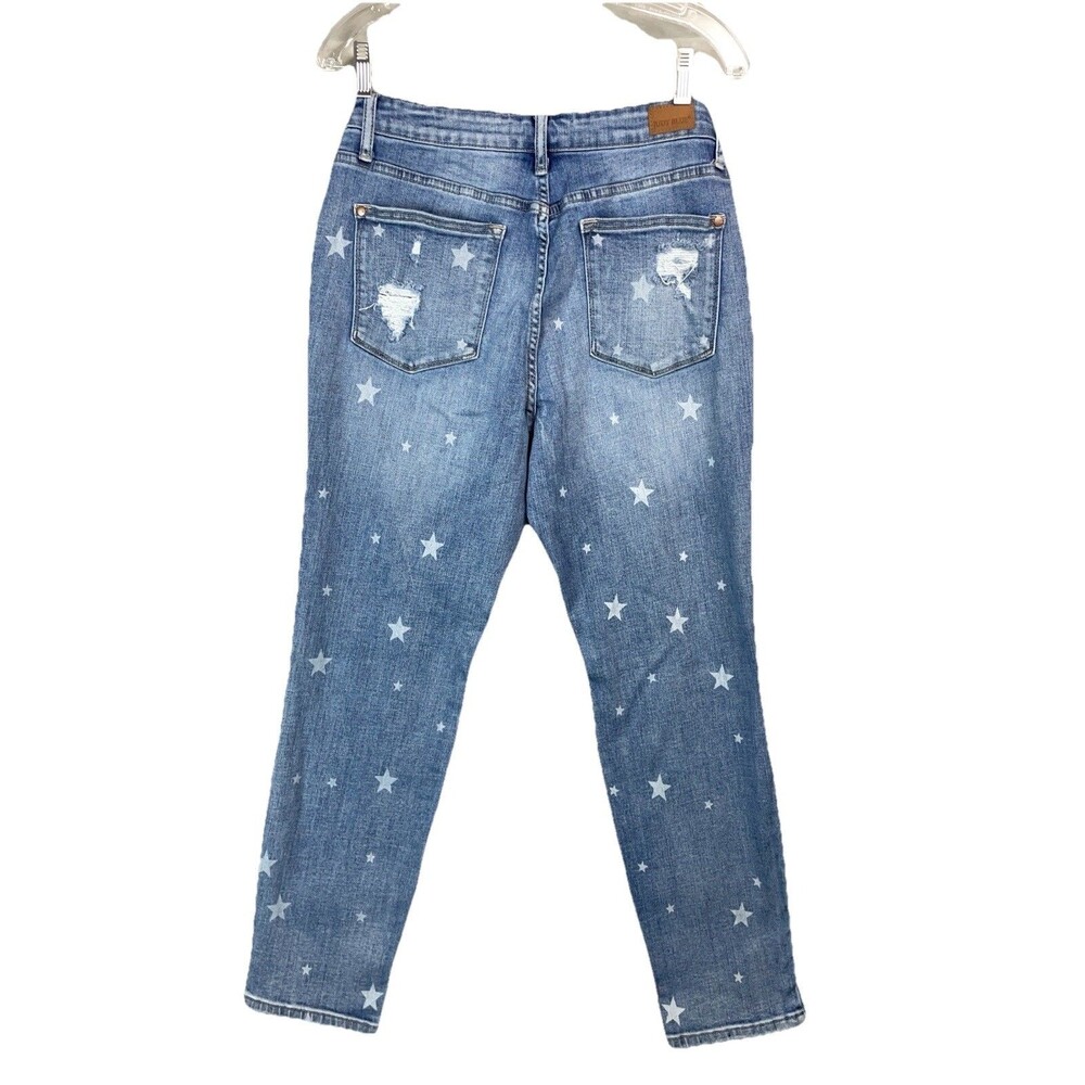 Judy Blue Women 30 Jeans Star Crossed Boyfriend Fit JB88553 Distressed Stretch - Picture 13 of 15